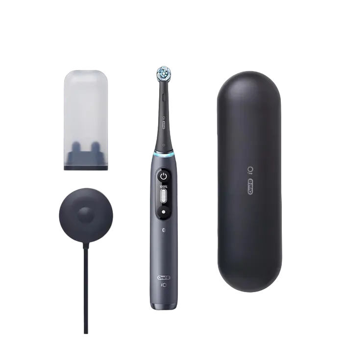 Periuță de dinți electrică Pentru adulți Braun iO 7 Duo Alabastru alb | Onyx negru