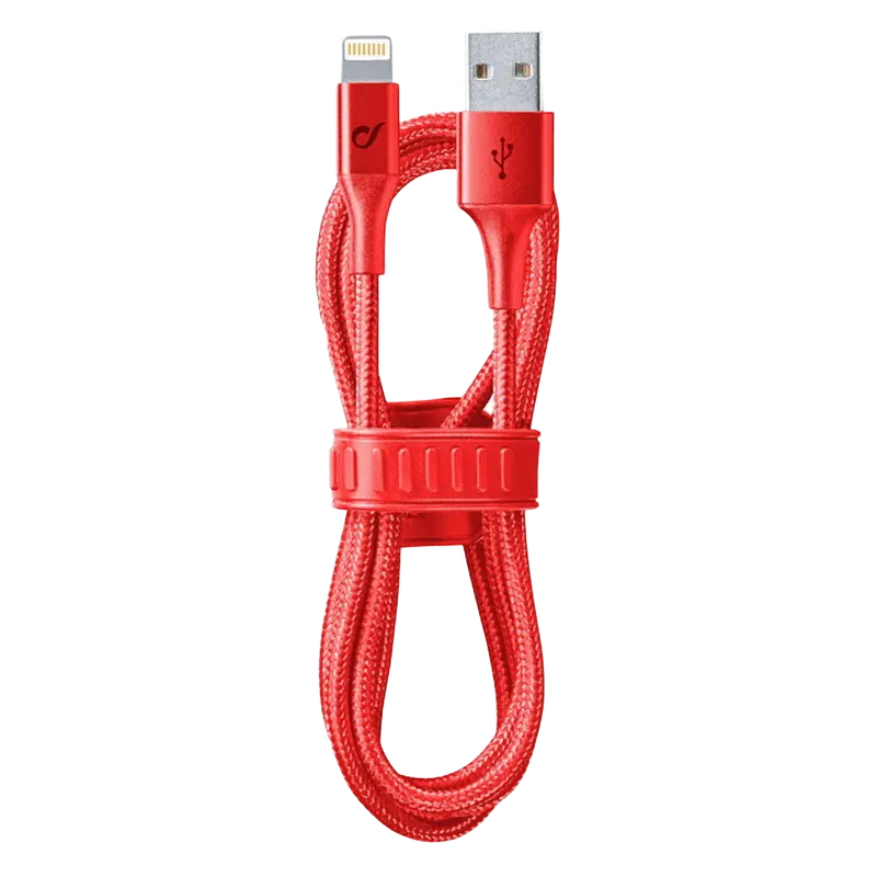 Кабель для зарядки и синхронизации Cellularline Satellite MFI Красный