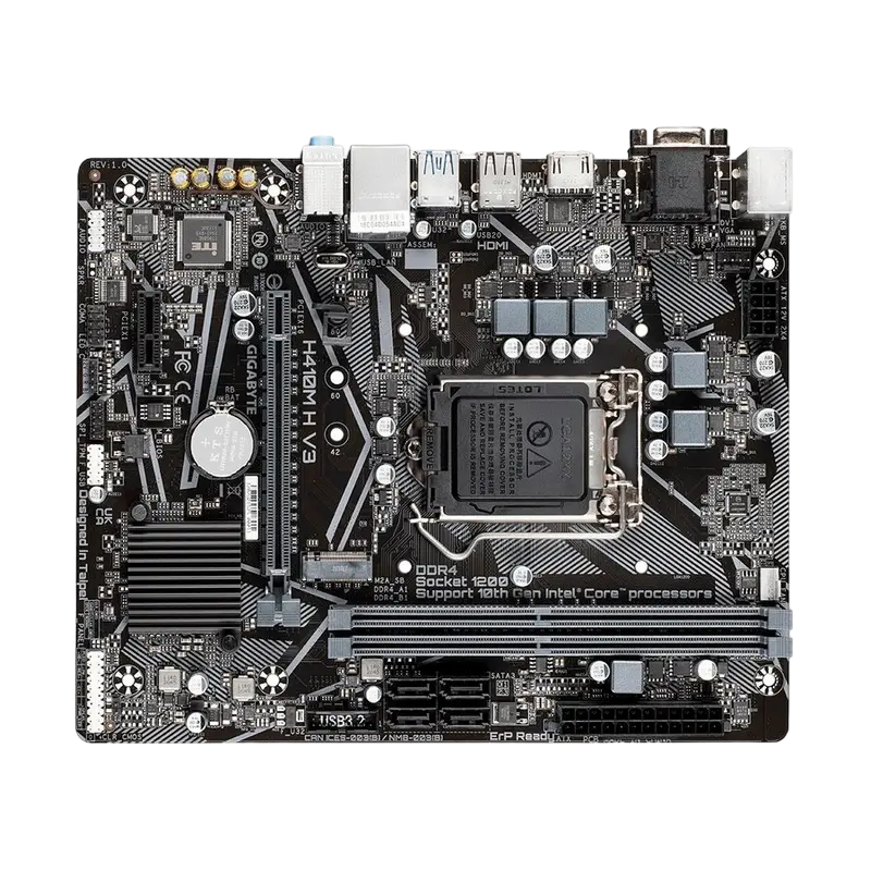 Материнская плата Gigabyte H410M H V3 LGA1200 Micro-ATX