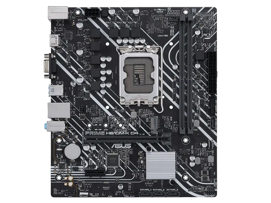 Материнская плата ASUS PRIME H610M-K D4 LGA1700 Micro-ATX