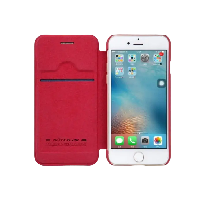 Husă tip carte Nillkin Apple iPhone SE 2020 /7/8 Qin Qin Roșu