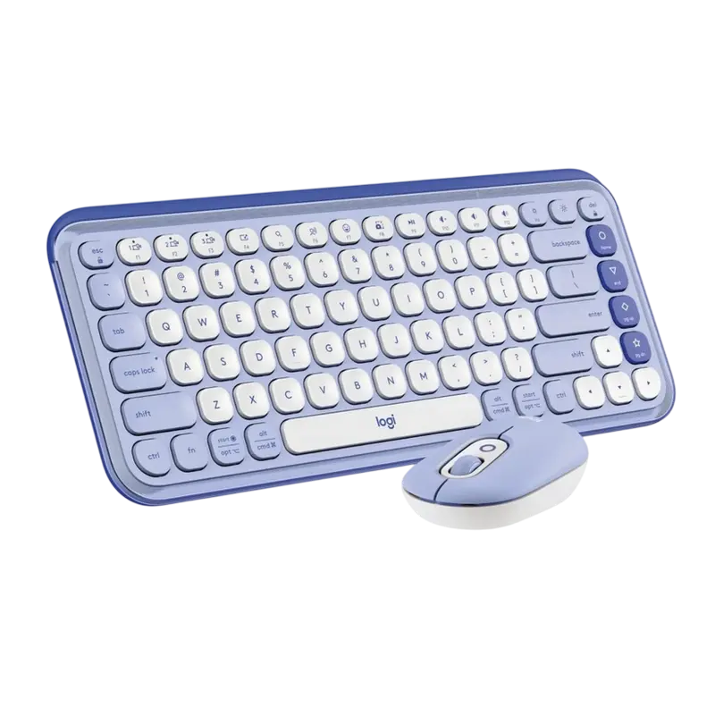 Клавиатура и мышь Logitech POP ICON Combo Мембрана Фиолетовый