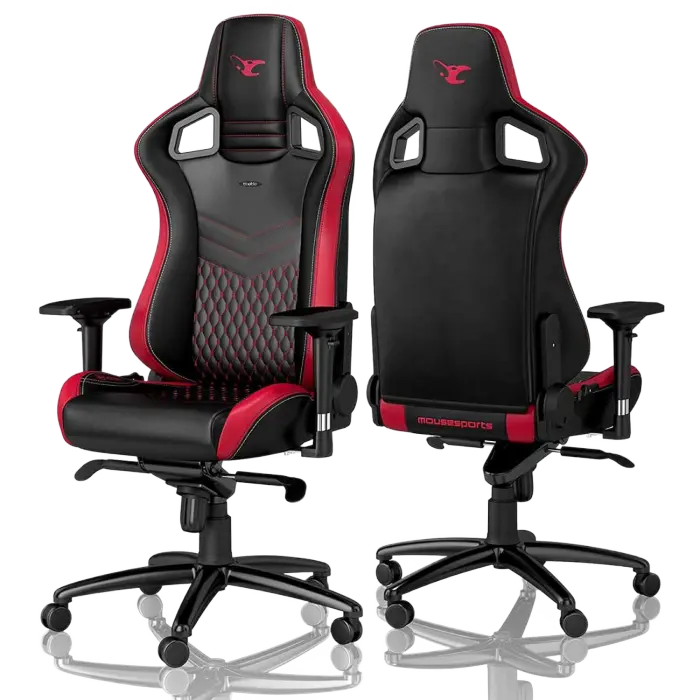 Scaun Gaming Noblechairs Epic PU Piele Negru/Rosu