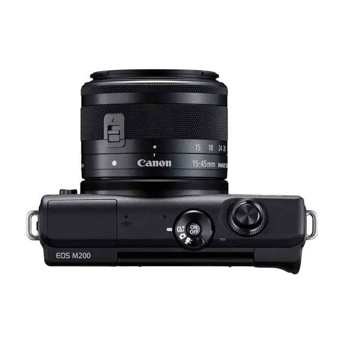 Aparat Foto Mirrorless Canon EOS M200 & EF-M 15-45 IS & EF-M 55-200 IS