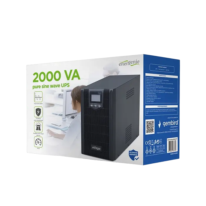 Sursă de alimentare neîntreruptibilă Gembird EnerGenie EG-UPS-PS2000-02 Negru
