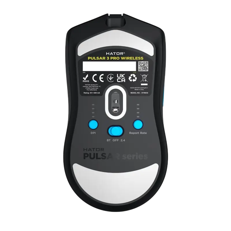 Игровая мышь HATOR Pulsar 3 Pro Проводное,Беспроводное Чёрный