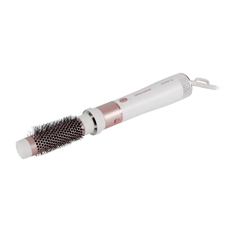 Фен-щётка Polaris PHSB2111, 1200Вт, Белый | Розовое золото