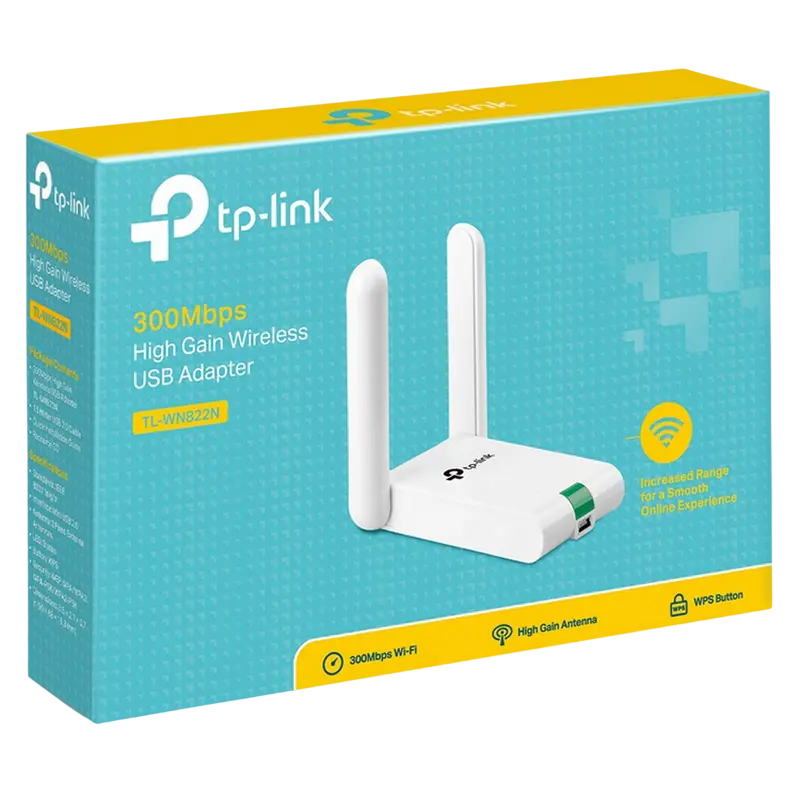 USB Aдаптер TP-LINK TL-WN822N Белый