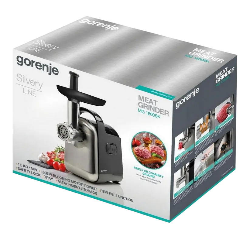 Мясорубка Gorenje MG1800BK Серый