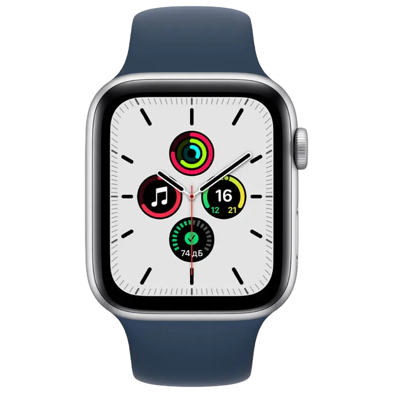 Умные часы Apple Watch SE Алюминиевый корпус с синеим спортивным ремешком Abyss Blue