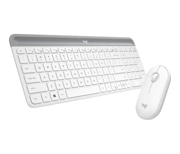 Set Tastatură + Mouse Logitech MK470 Membrană Alb