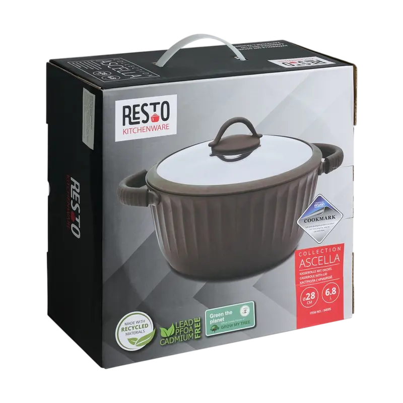 Кастрюля RESTO Ascella ASCELLA Коричневый