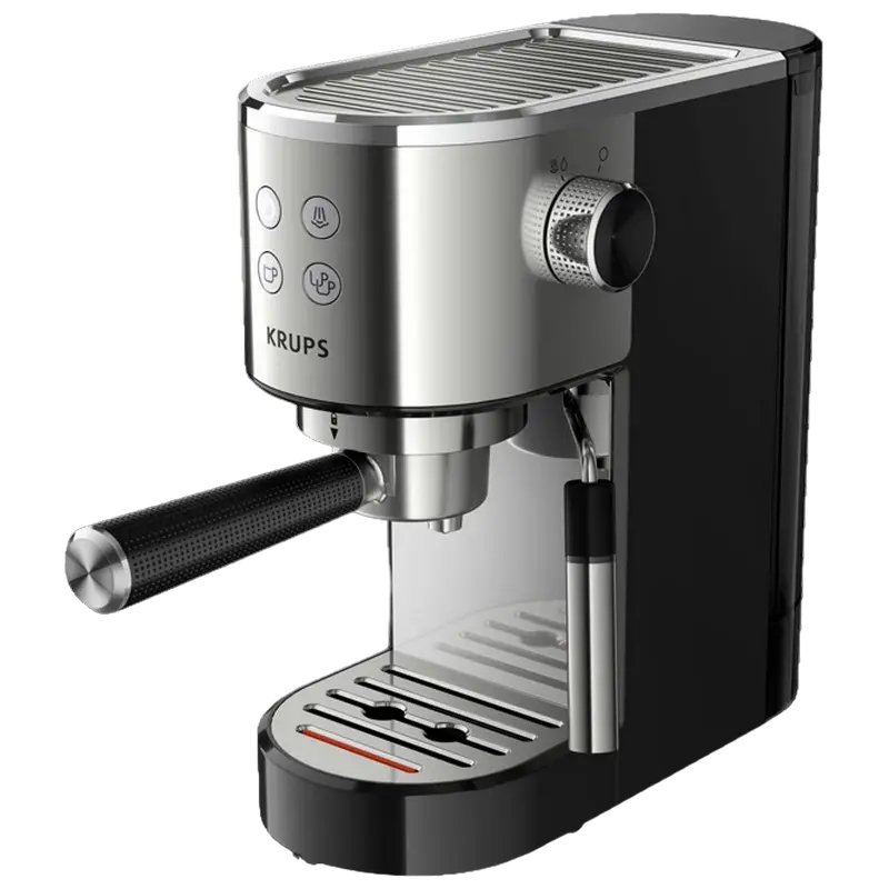 Кофеварка рожковая Krups XP442C11 Серебристый