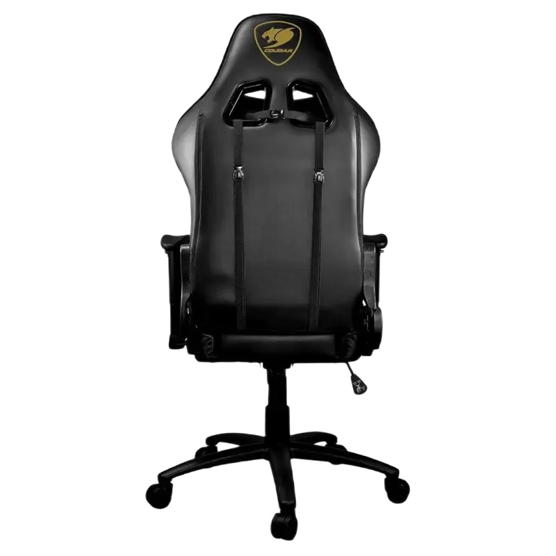 Игровое кресло Cougar Armor One Royal ПВХ Кожа Черный/Золотой