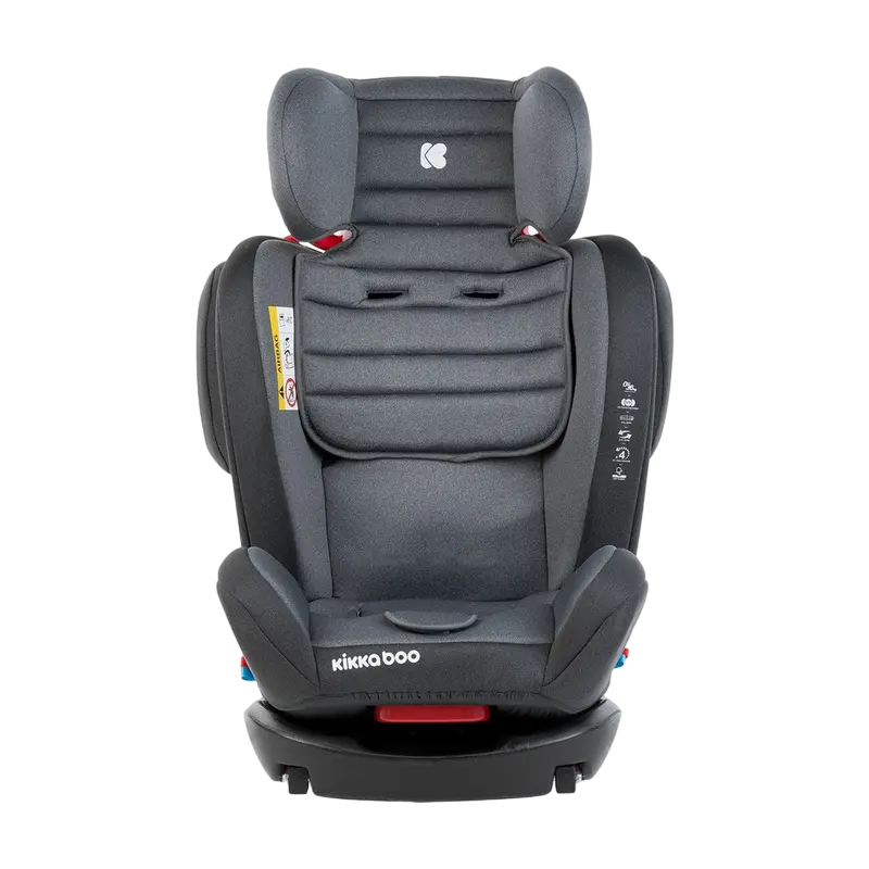Детское автокресло Kikka Boo 4 Fix DOUBLE ISOFIX Серый