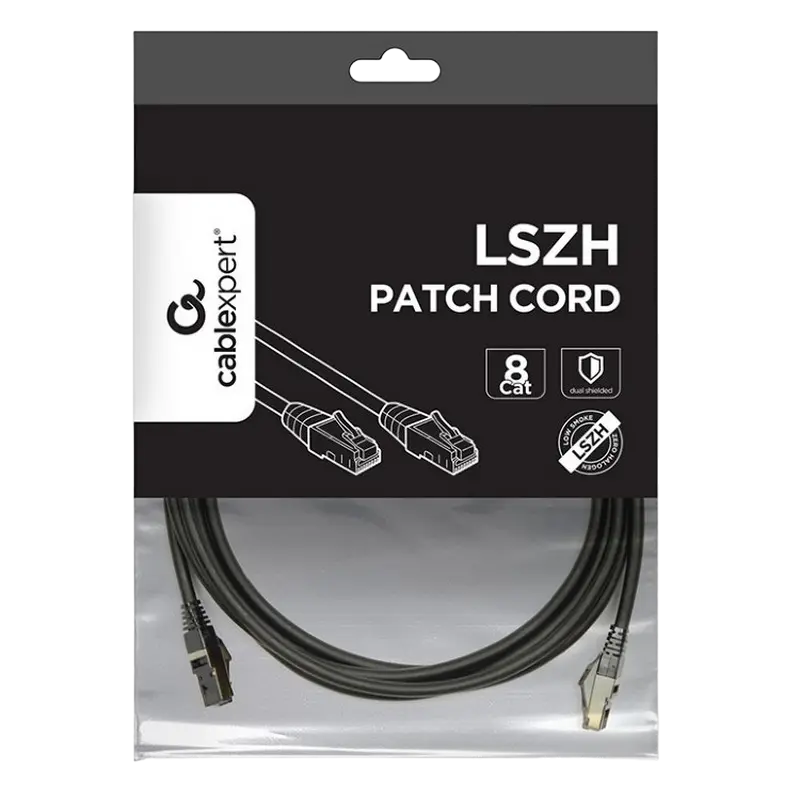 Патч-корд Cablexpert PP8-LSZHCU-BK-3M Черный