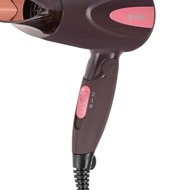 Компактный фен VITEK VT-2261 Бордовый