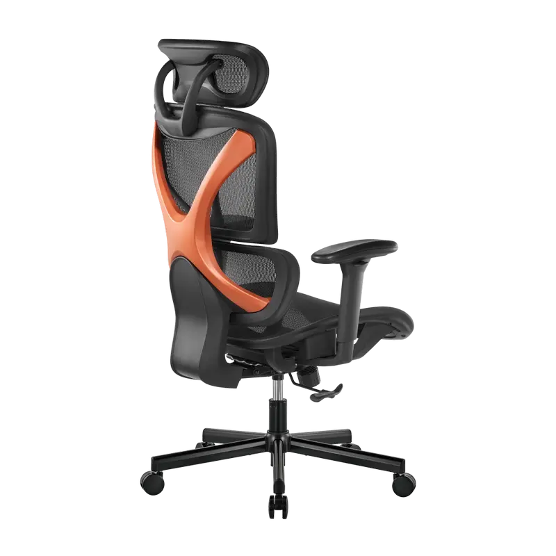 Офисное кресло Lumi CH05-31 Ткань Черный | Оранжевый