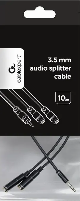 Аудиокабель Cablexpert CCA-415M-0.1M Черный