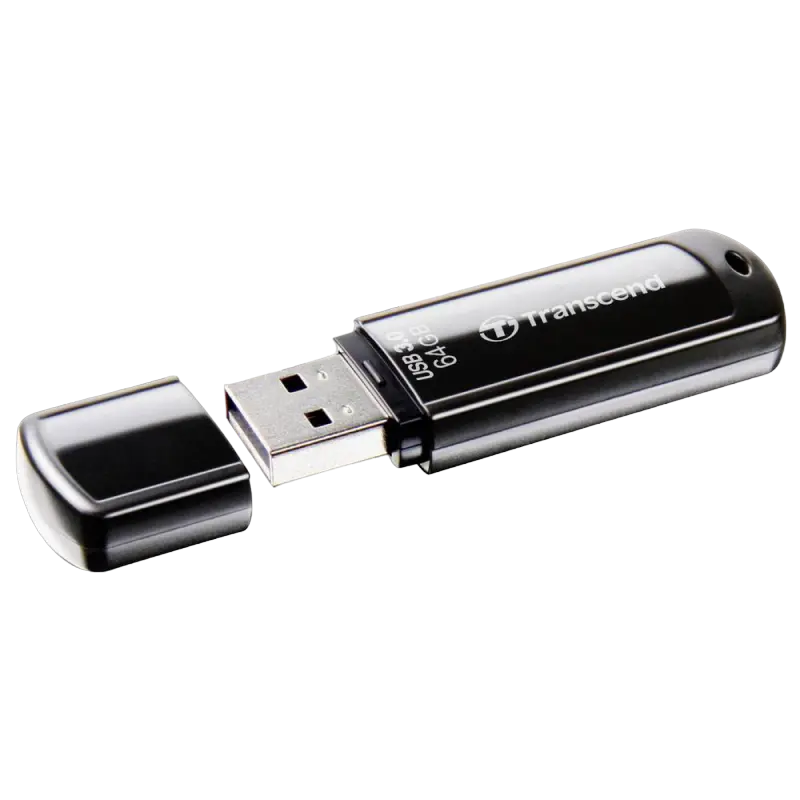 USB Flash накопитель Transcend JetFlash 700 64ГБ Чёрный