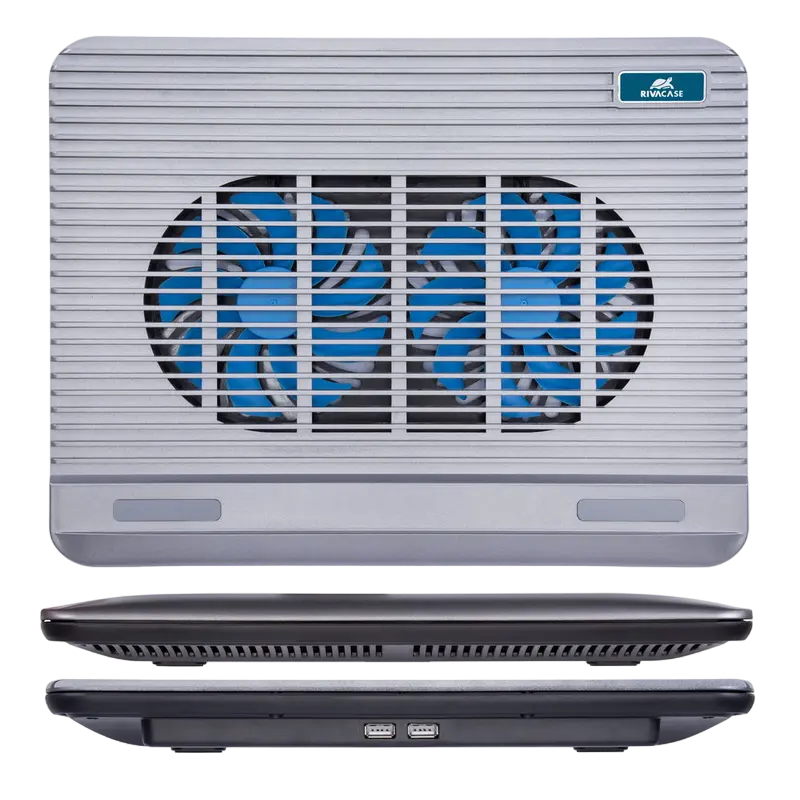 Охлаждающая подставка для ноутбука Rivacase 5555 15.6 Серебристый