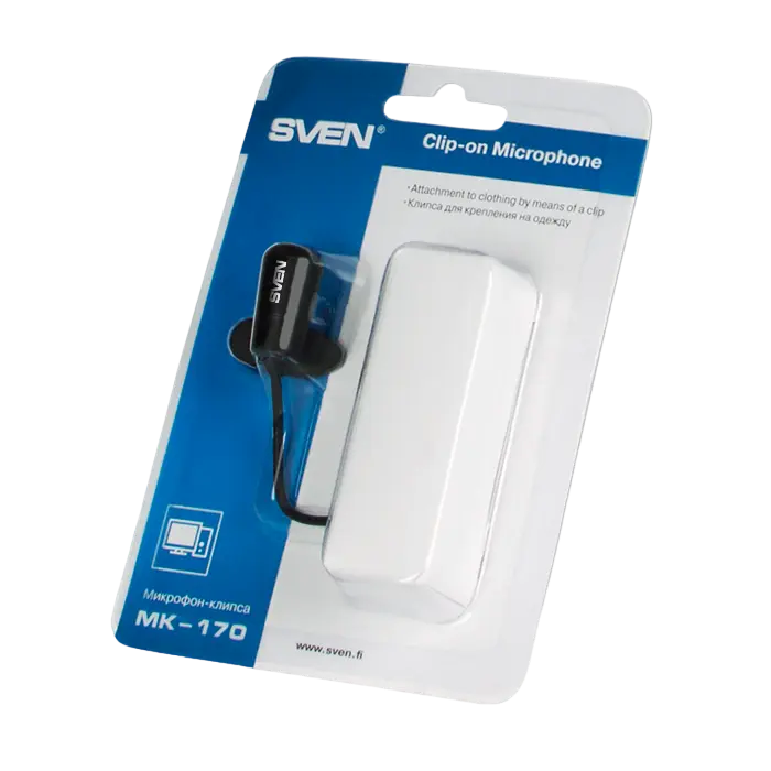 Компьютерный микрофон SVEN MK-170 Проводной аналоговый Черный