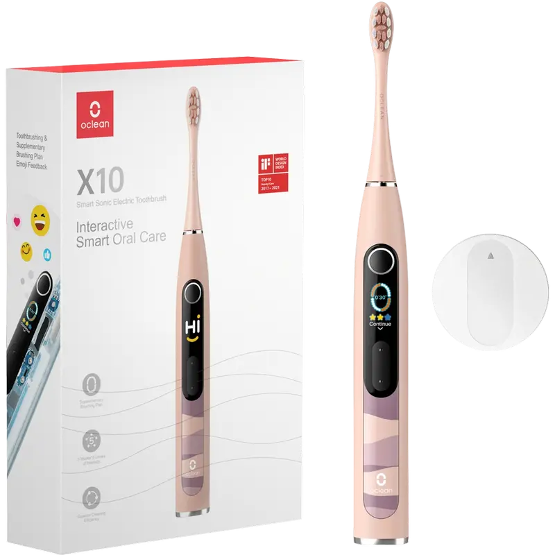 Periuța de dinți electrică sonică Pentru adulți Oclean X10 Roz