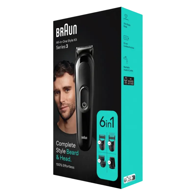 Мужской Триммер Braun MGK3420 Чёрный