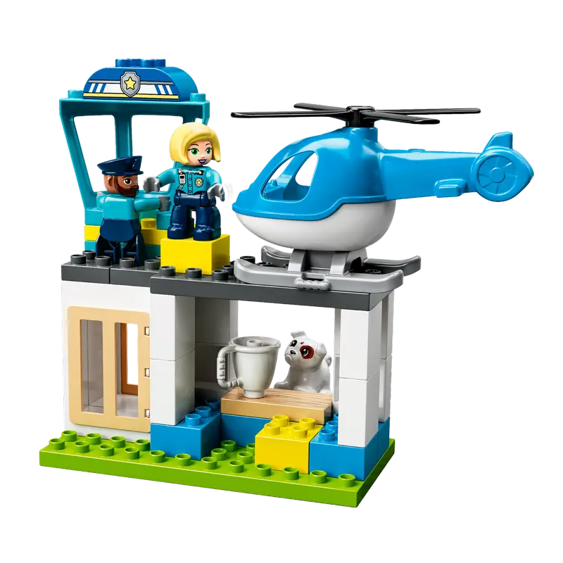 Конструктор LEGO Police Station & Helicopter Синий