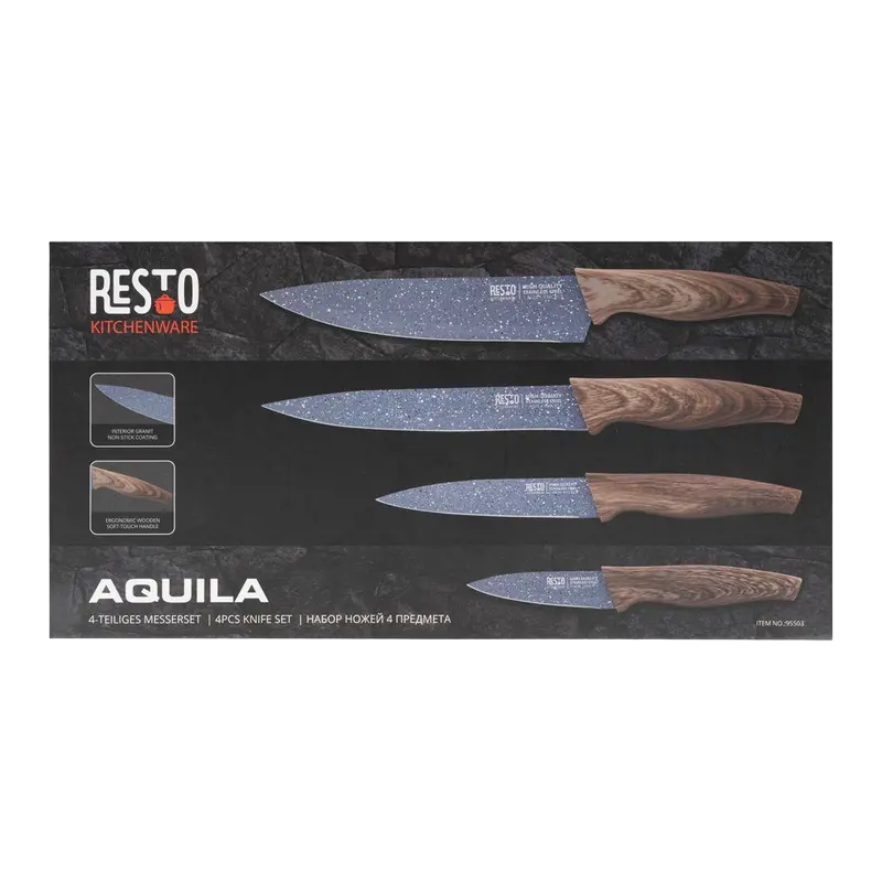 Нож поварской RESTO 95503 AQUILA Коричневый
