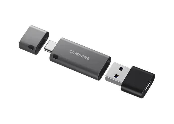 USB Flash накопитель Samsung DUO Plus 32ГБ Черный/Серый