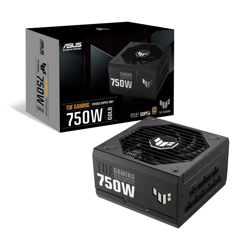 Tip Блок питания для компьютеров ASUS TUF Gaming 750W Gold ATX Черный