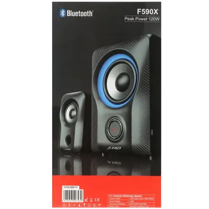 Компьютерные колонки F&D F590X Черный