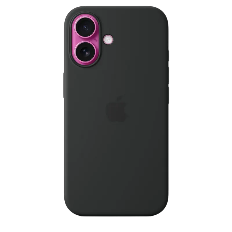 Чехол Apple iPhone 16 Silicone Case MagSafe A3313 Silicone Case with MagSafe Чёрный