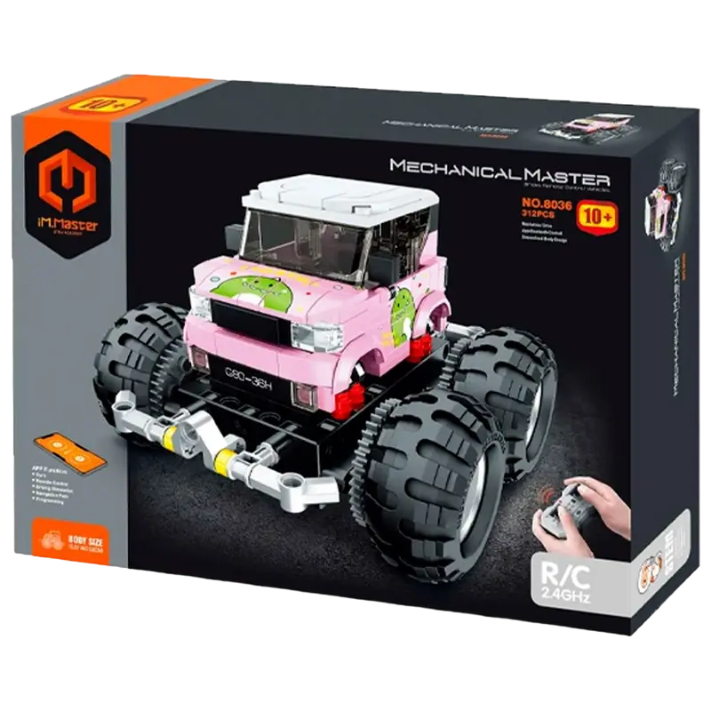 Конструктор с радиоуправлением iM.Master Off-Road Monster Truck Розовый