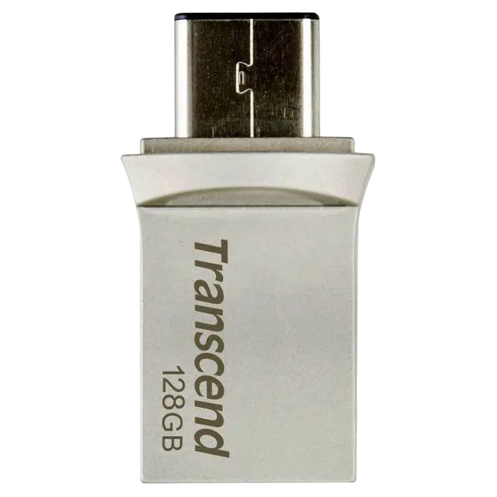 USB Flash накопитель Transcend JetFlash 890 128ГБ Серебристый