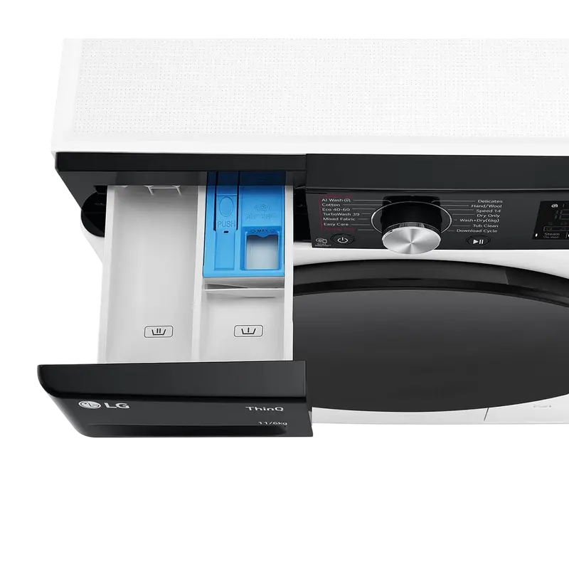 Mașină de spălat cu uscător LG F4DR711S2H Alb