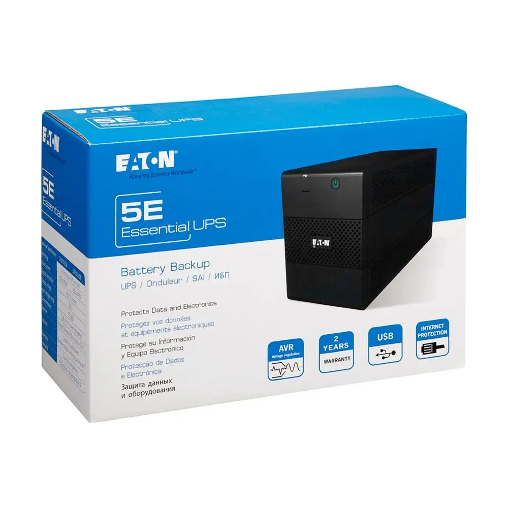 Sursă de alimentare neîntreruptibilă Eaton 5E850IUSB Negru