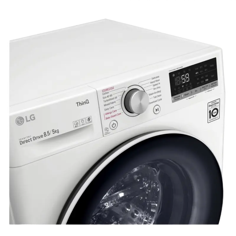 Стирально-сушильная машина LG F2DV5S8S0 Белый