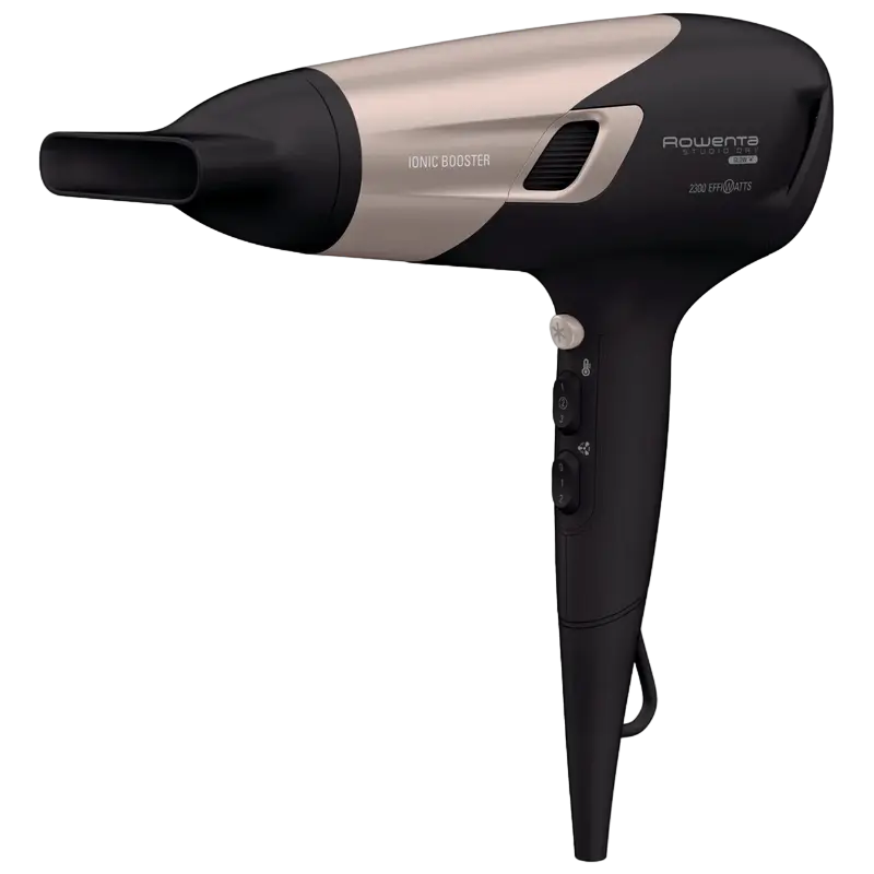 Фен Rowenta Studio Dry Glow Чёрный | Розовый