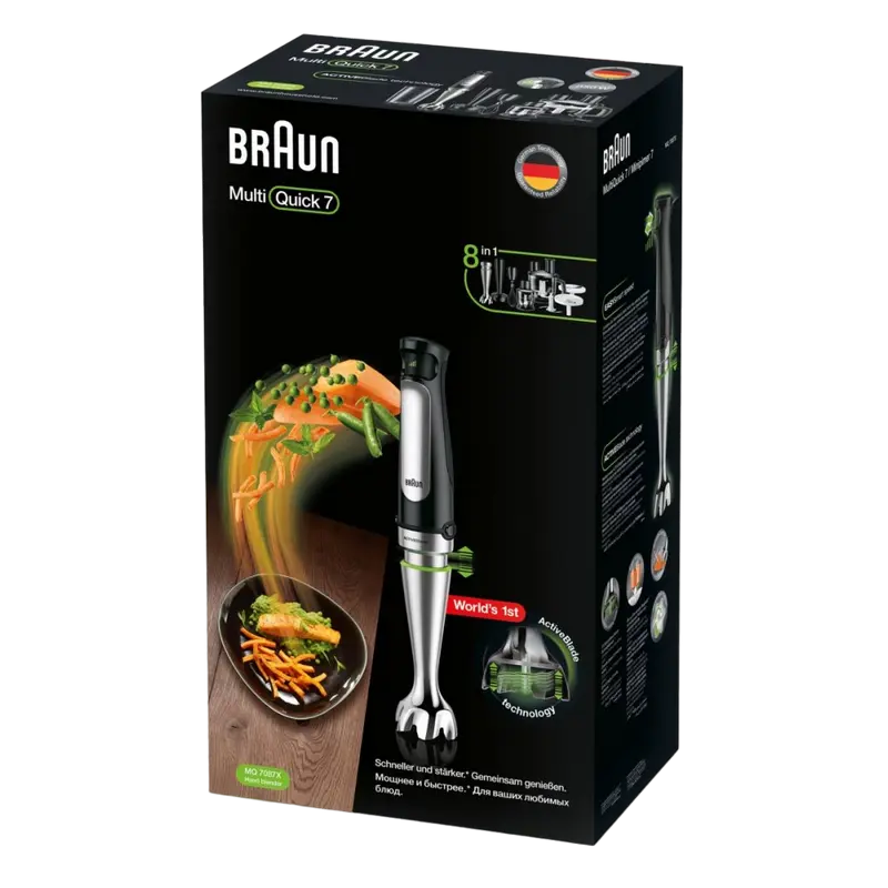 Blender de mână Braun MultiQuick 7 MQ 7087 X Negru