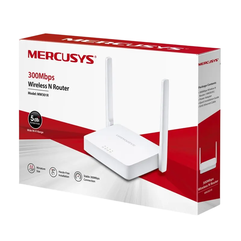 Router fără fir MERCUSYS MW301R Alb