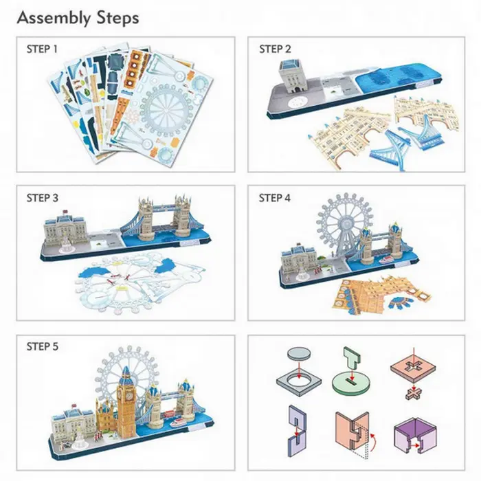 Puzzle 3D CubicFun City Line London