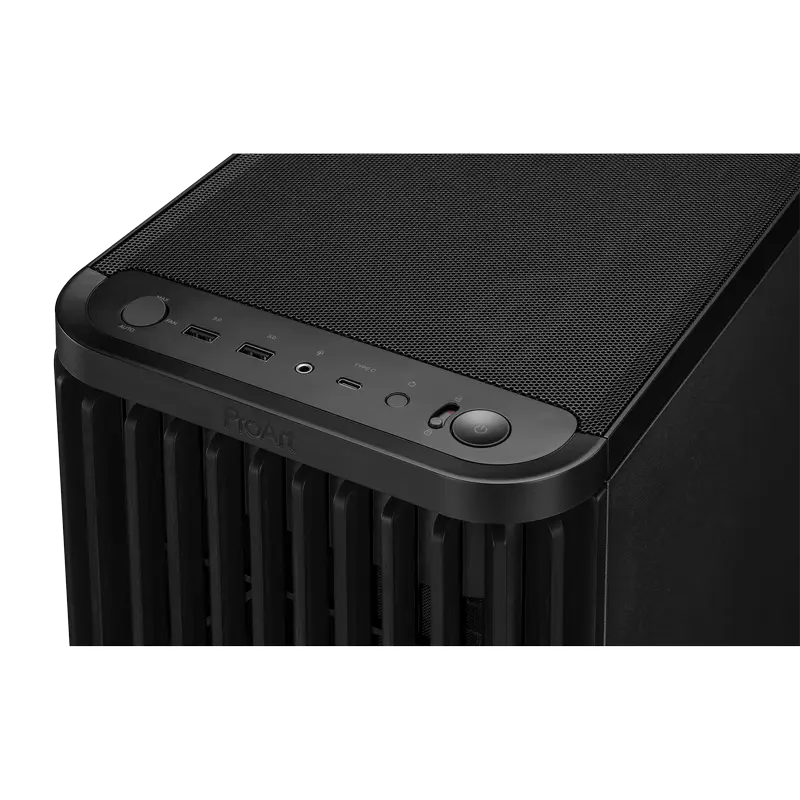 Компьютерный корпус ASUS ProArt PA401 Wood TG Midi-Tower Черный