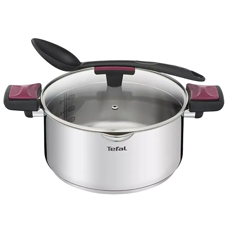 Set de vase Tefal Cook&Clip Cook&Clip Argintiu