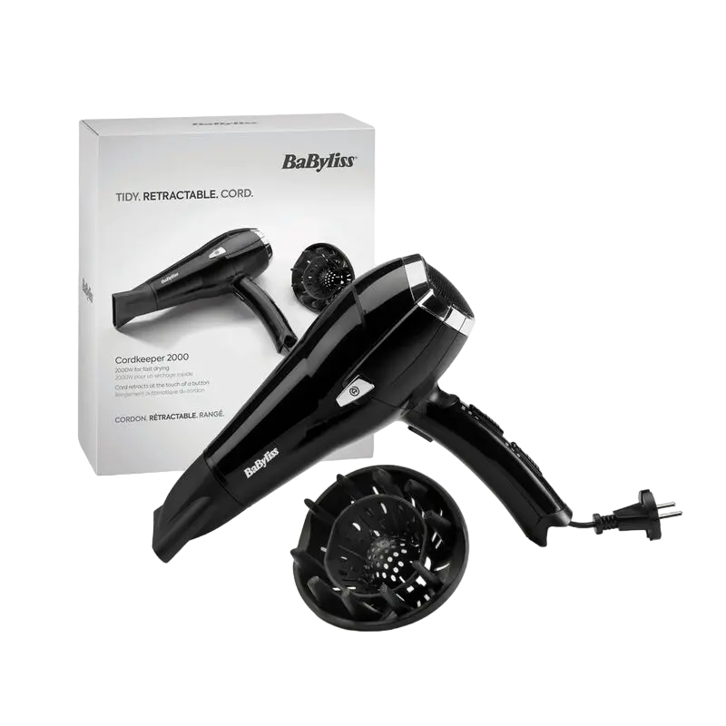 Фен BaByliss Cordkeeper Чёрный