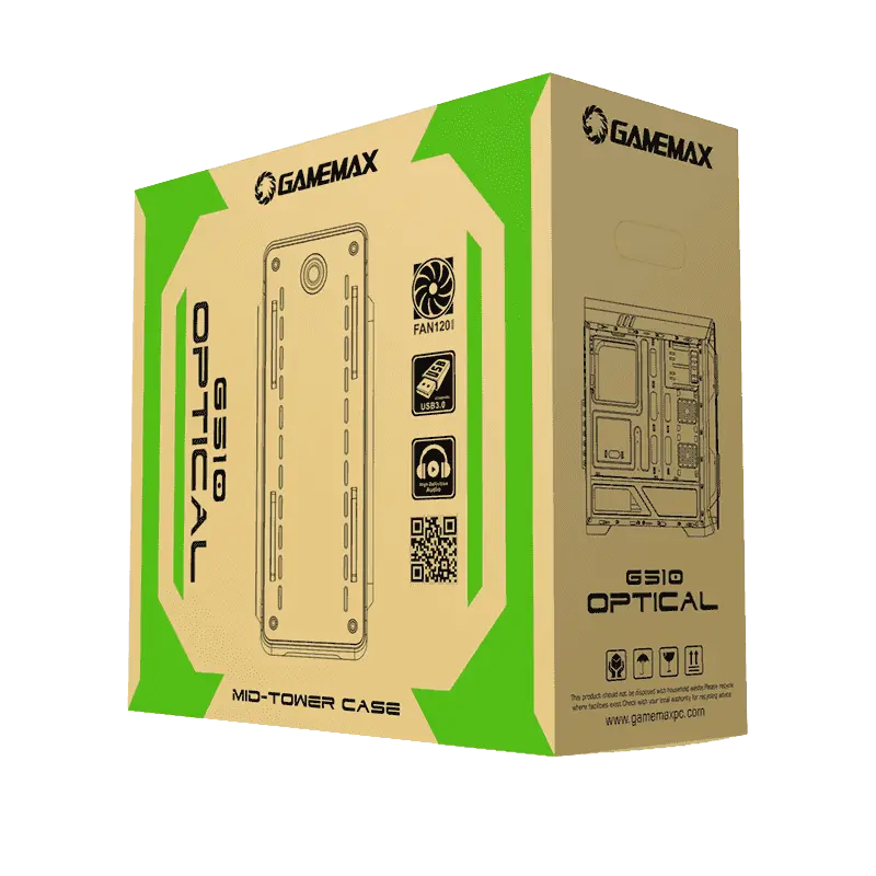 Компьютерный корпус Gamemax OPTICAL G510 BK Midi-Tower Черный