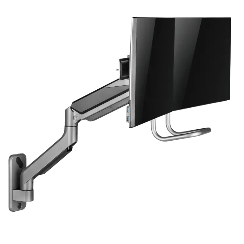 Наклонное настенное крепление Gembird MA-WA2-02 Серый