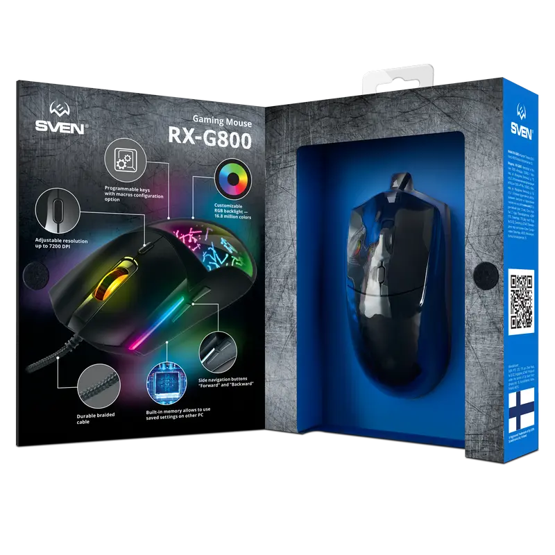 Игровая мышь SVEN RX-G800 Проводное Чёрный