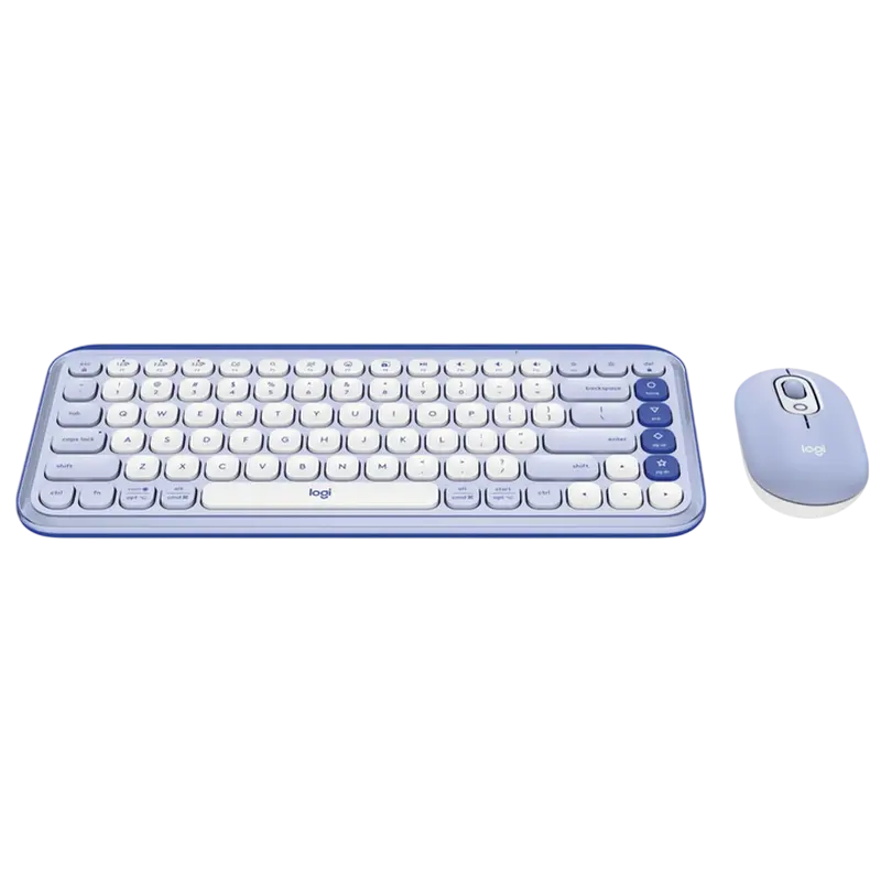 Клавиатура и мышь Logitech POP ICON Combo Мембрана Фиолетовый